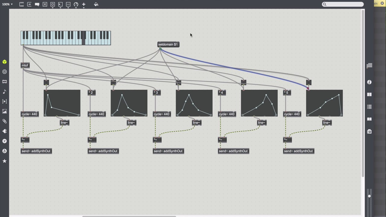 Max msp polyphonic synth